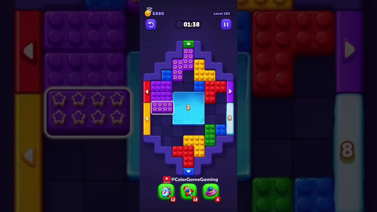 Block Out level board reference for step 1