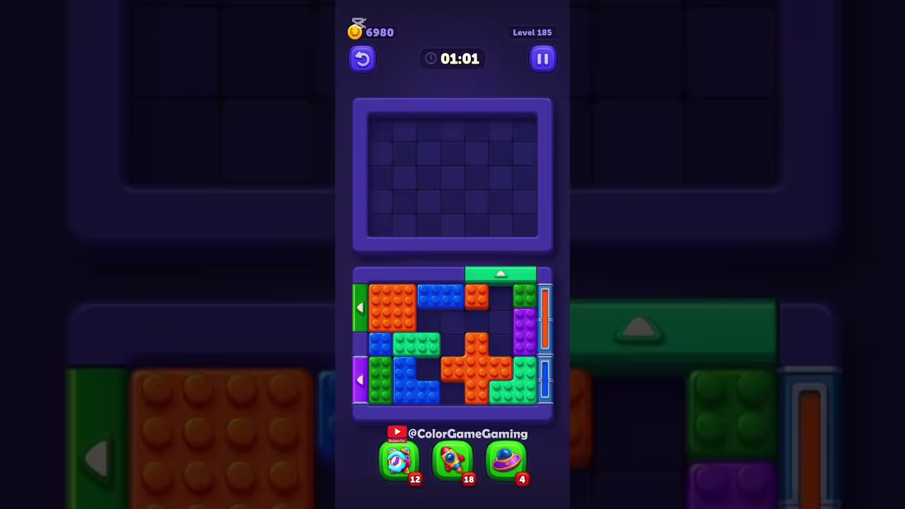 Block Out level board reference for step 1