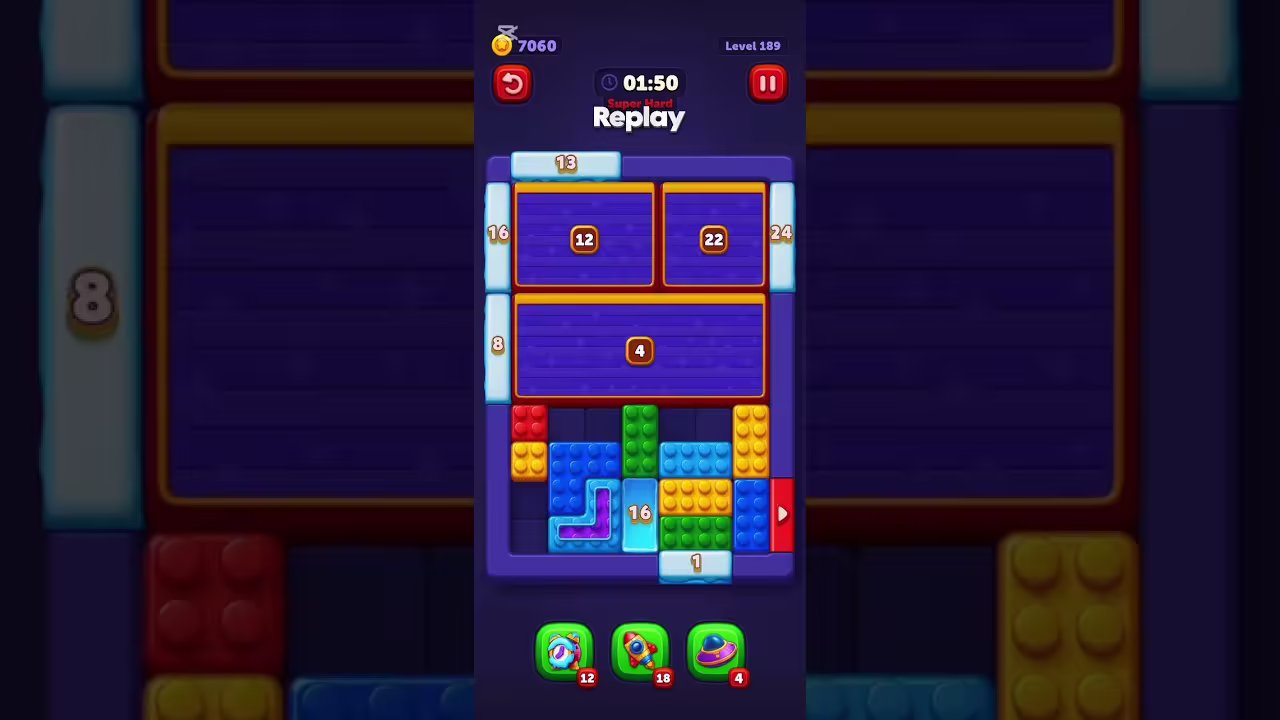 Block Out level board reference for step 1