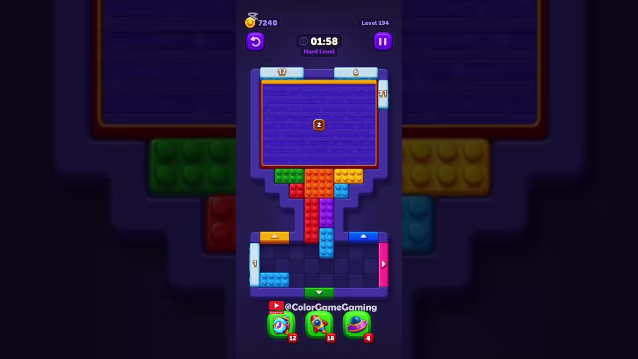 Block Out level board reference for step 1