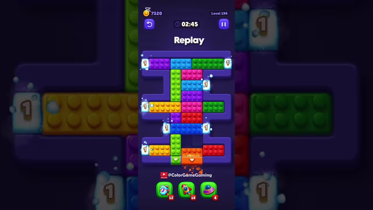 Block Out level board reference for step 1