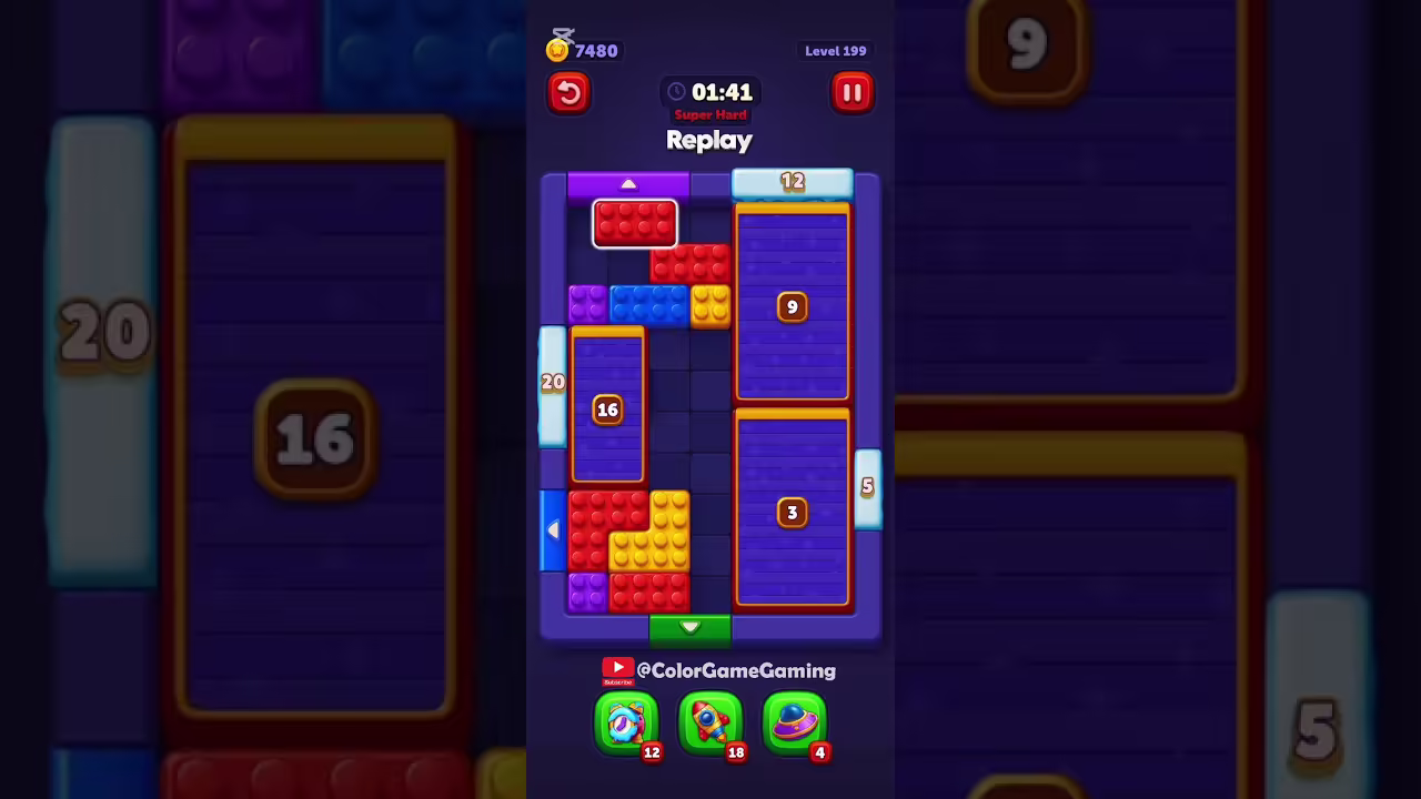 Block Out level board reference for step 1