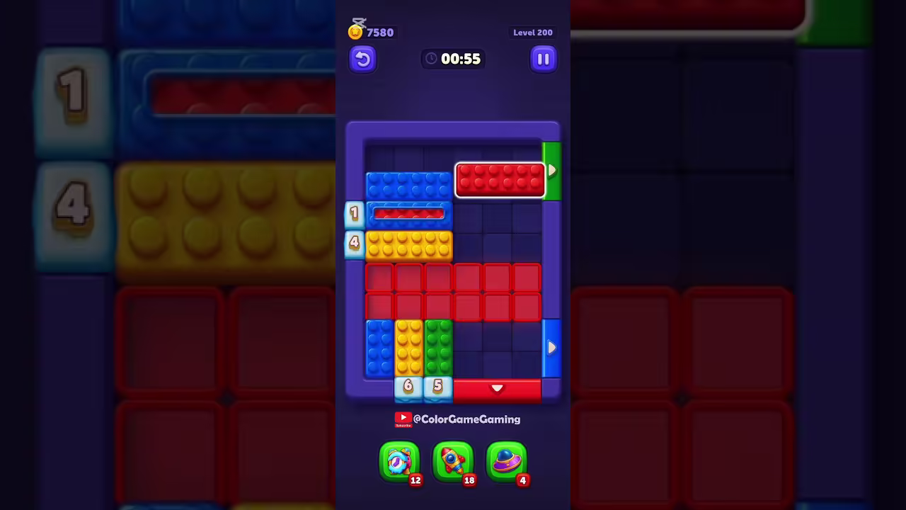 Block Out level board reference for step 1