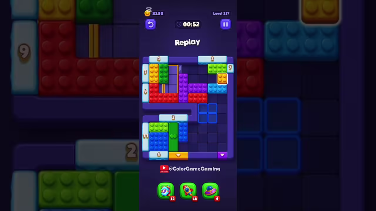 Block Out level board reference for step 1