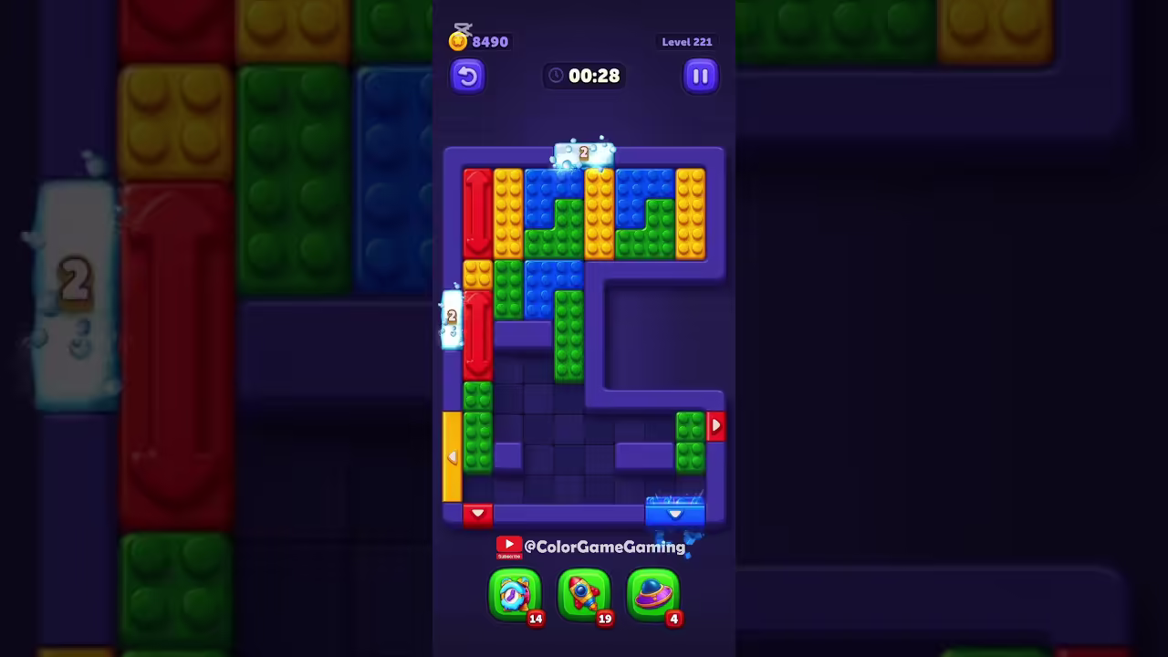 Block Out level board reference for step 1