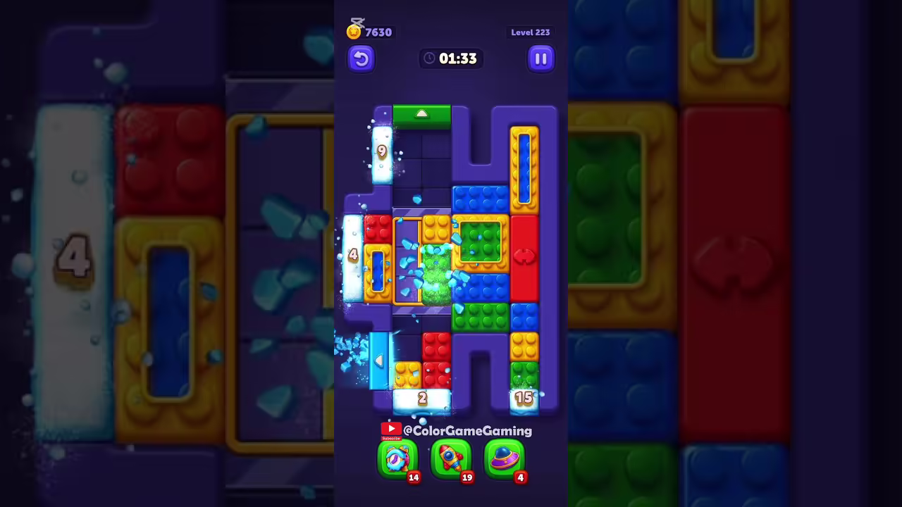 Block Out level board reference for step 1