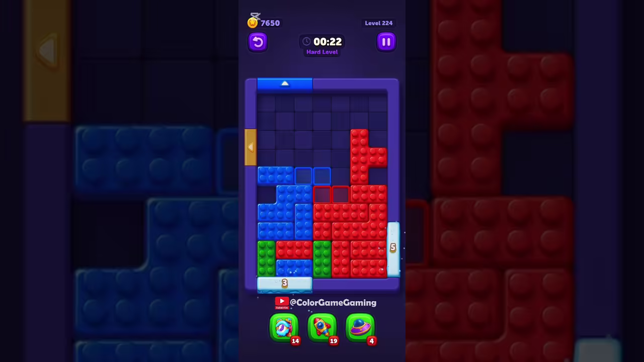 Block Out level board reference for step 1