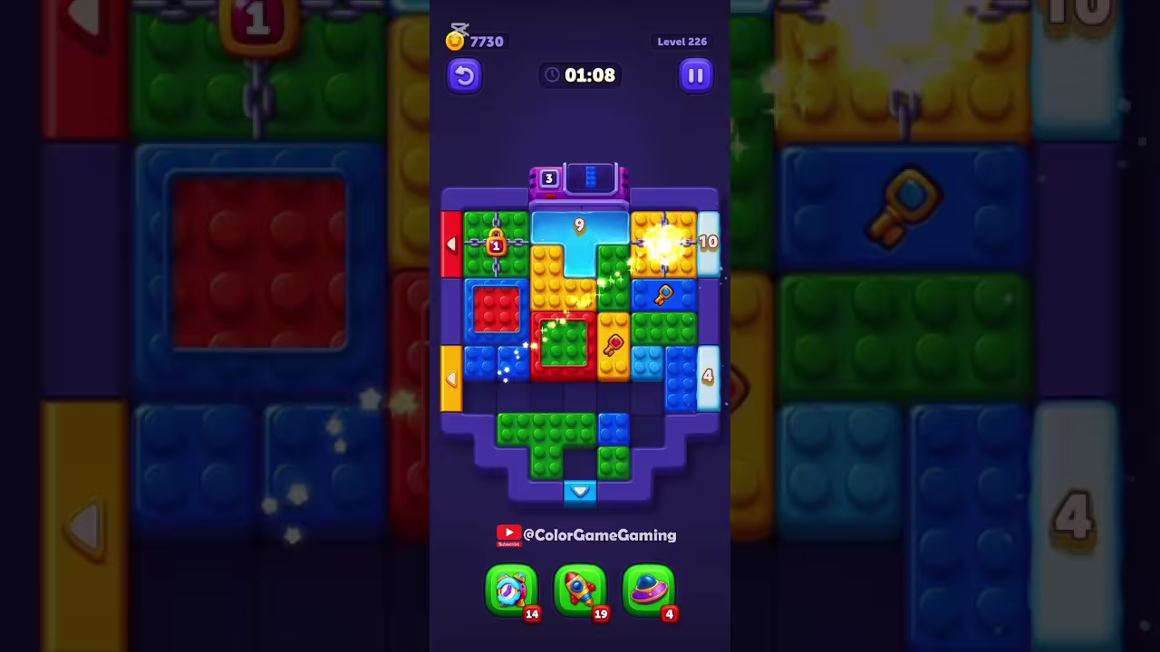 Block Out level board reference for step 1