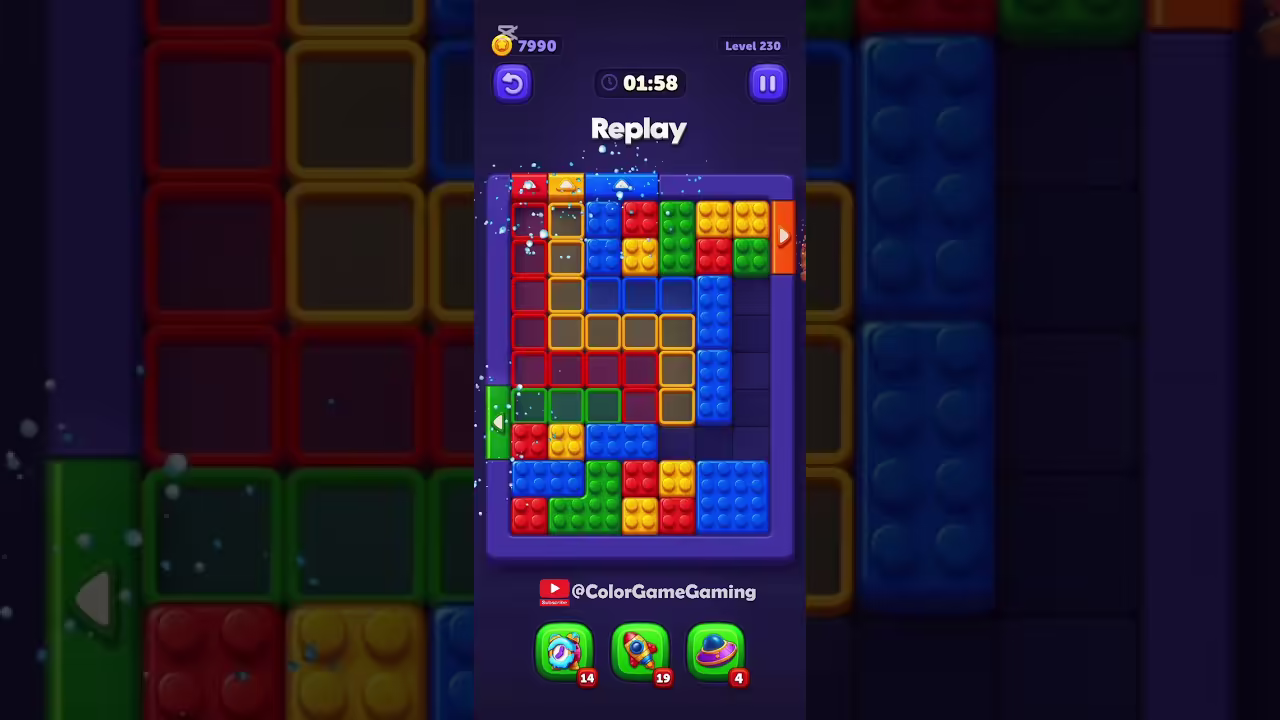 Block Out level board reference for step 1