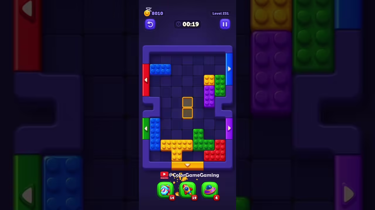 Block Out level board reference for step 1