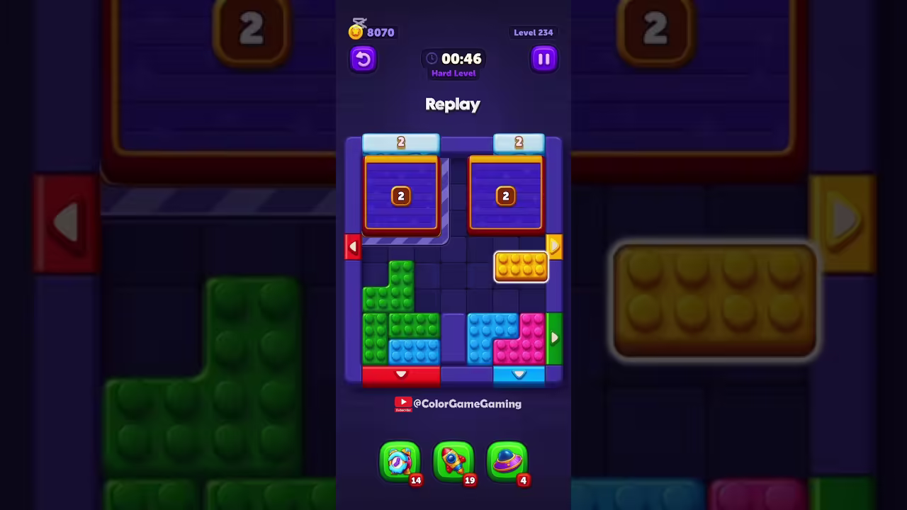 Block Out level board reference for step 1