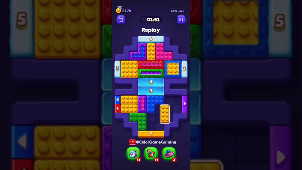 Block Out level board reference for step 1