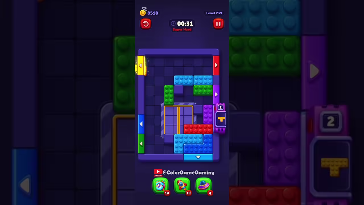 Block Out level board reference for step 1