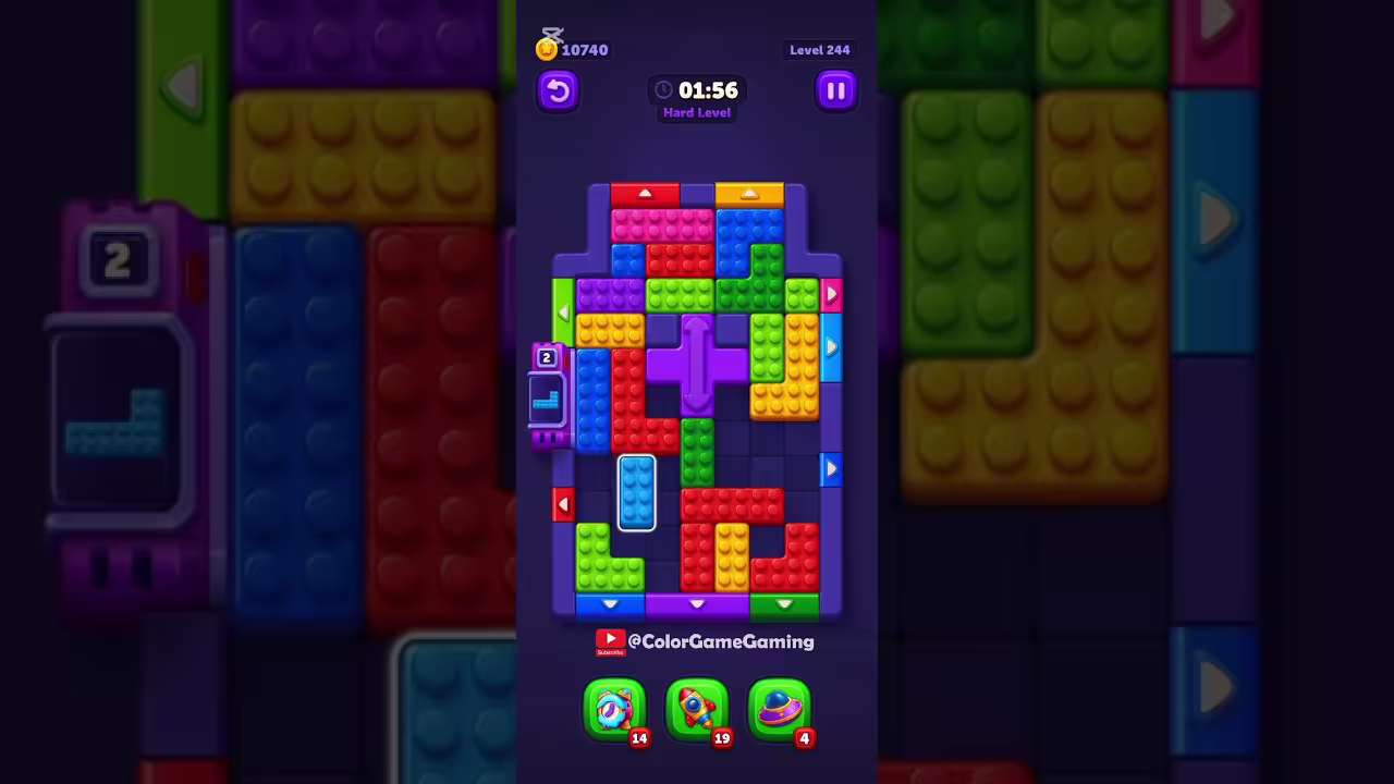 Block Out level board reference for step 1
