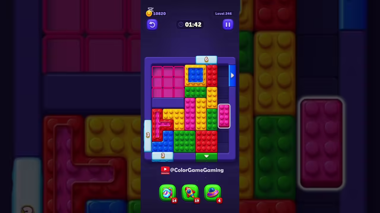 Block Out level board reference for step 1
