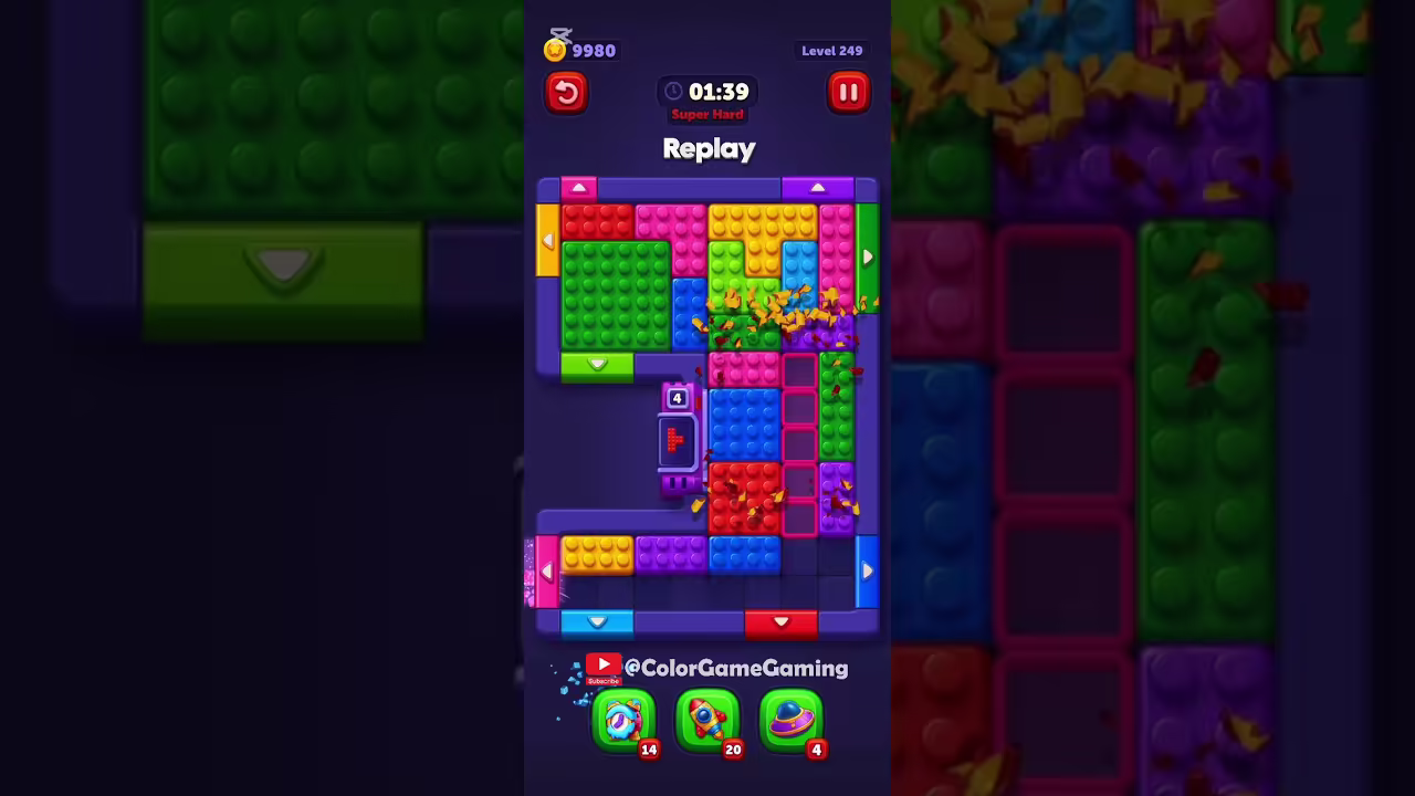 Block Out level board reference for step 1