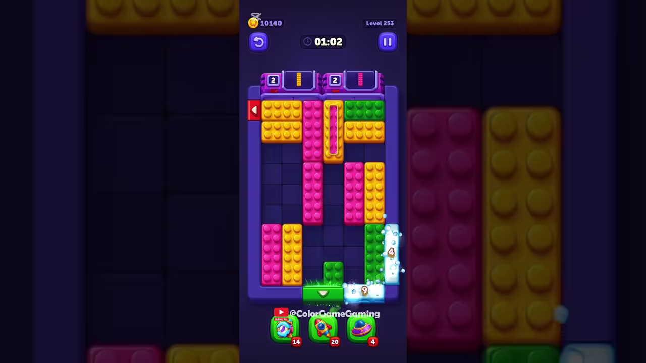 Block Out level board reference for step 1