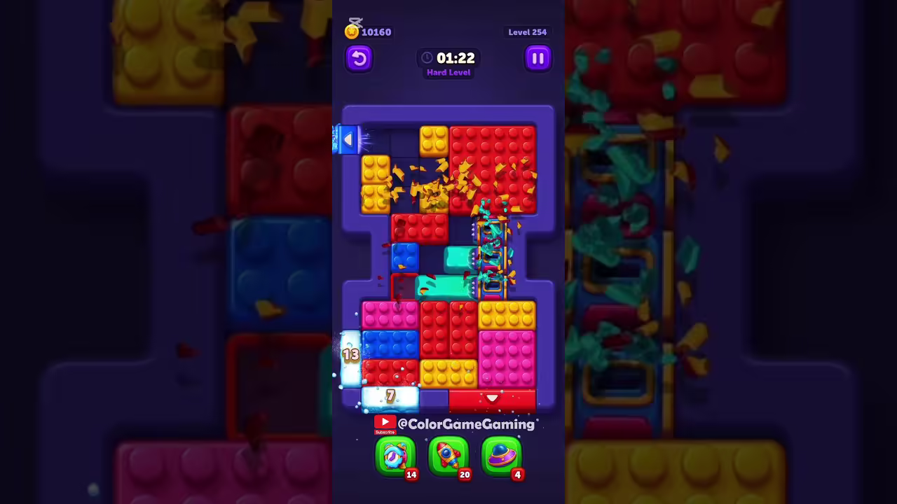 Block Out level board reference for step 1
