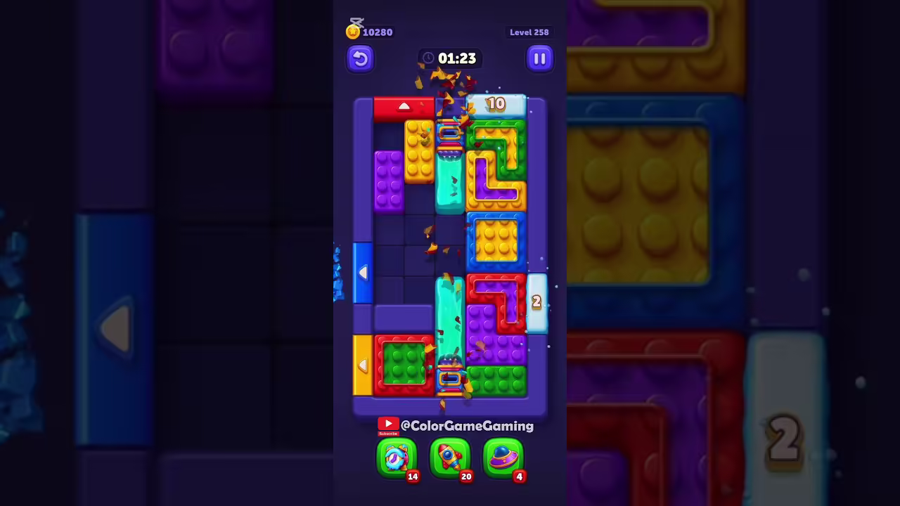 Block Out level board reference for step 1