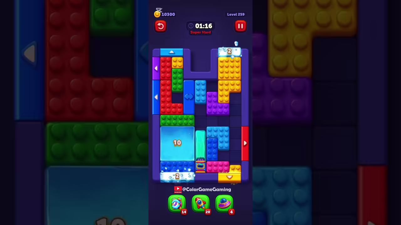 Block Out level board reference for step 1