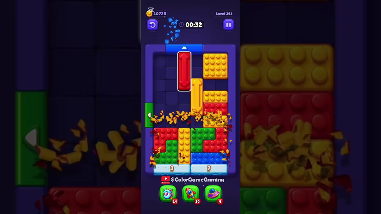 Block Out level board reference for step 1