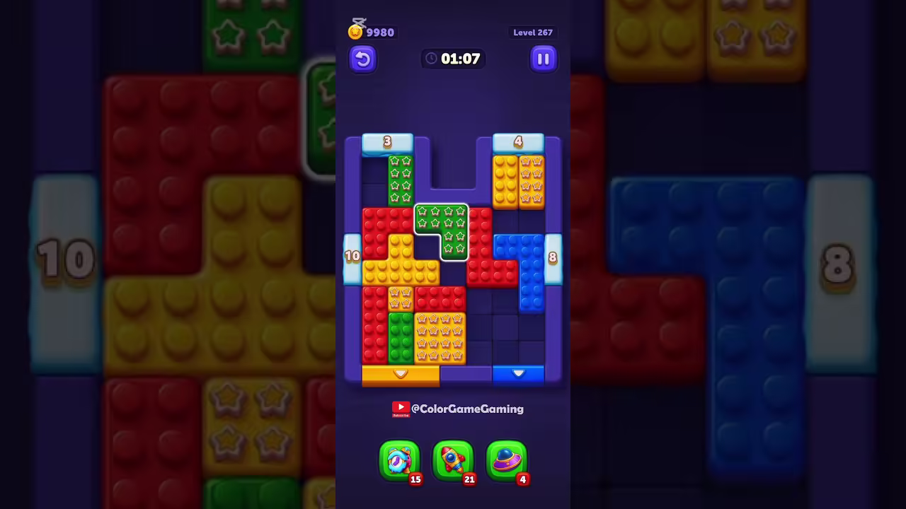 Block Out level board reference for step 1