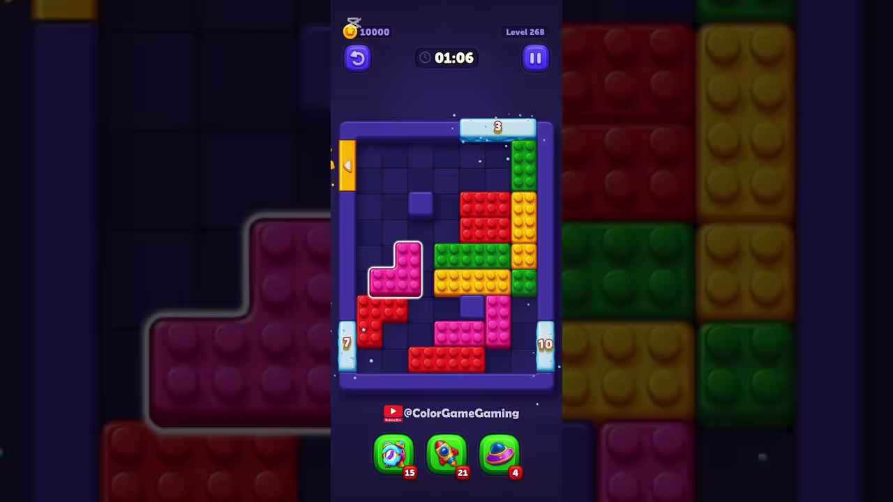 Block Out level board reference for step 1
