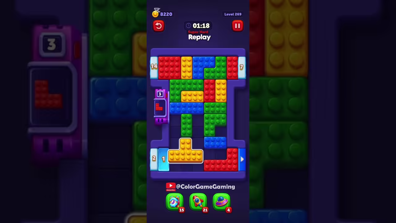 Block Out level board reference for step 1