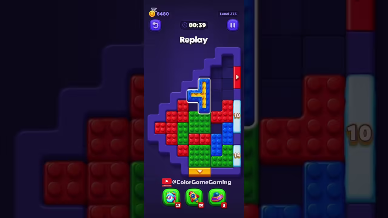Block Out level board reference for step 1