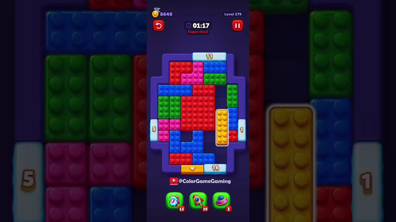 Block Out level board reference for step 1