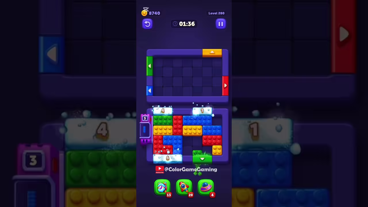 Block Out level board reference for step 1