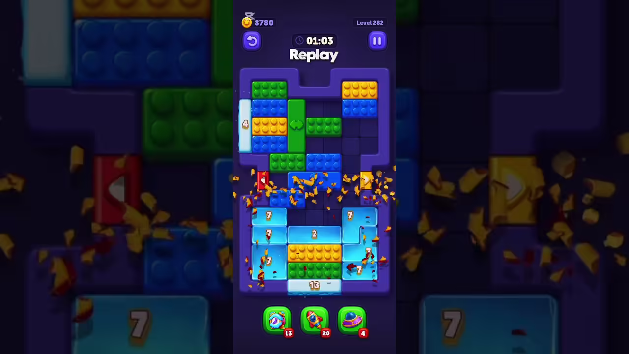 Block Out level board reference for step 1