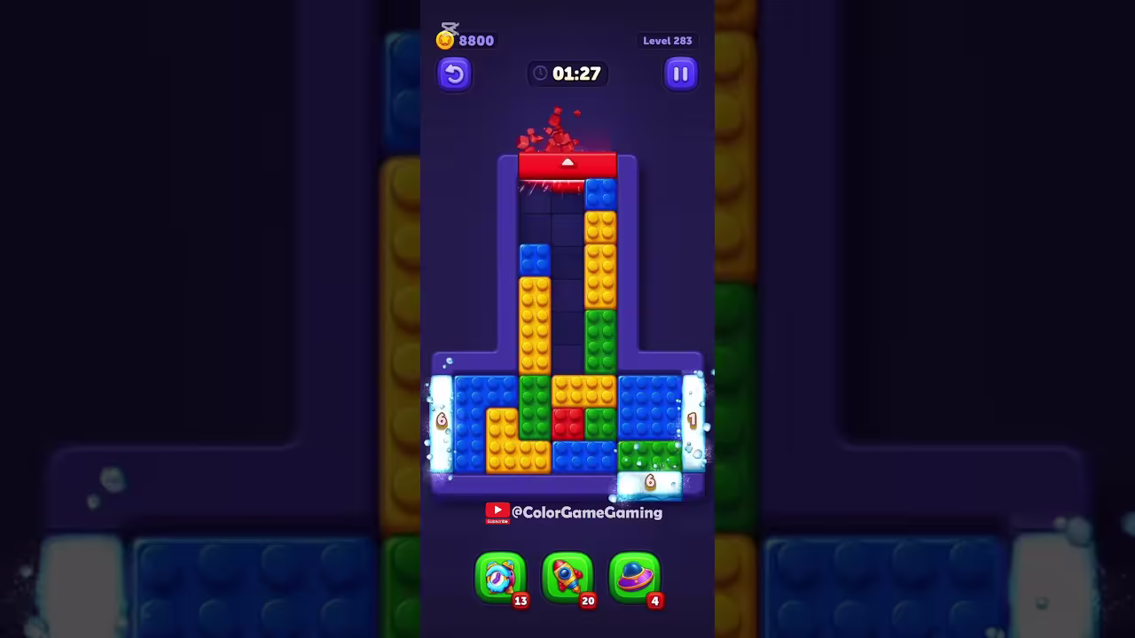 Block Out level board reference for step 1