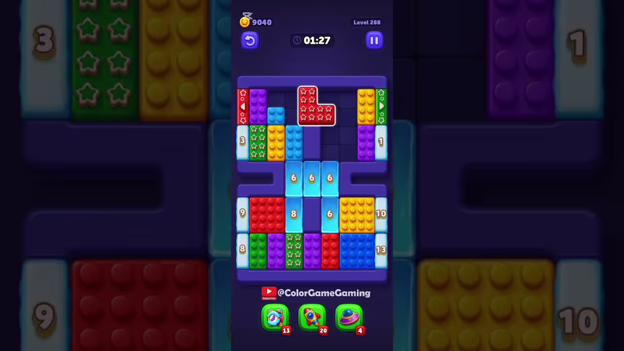 Block Out level board reference for step 1