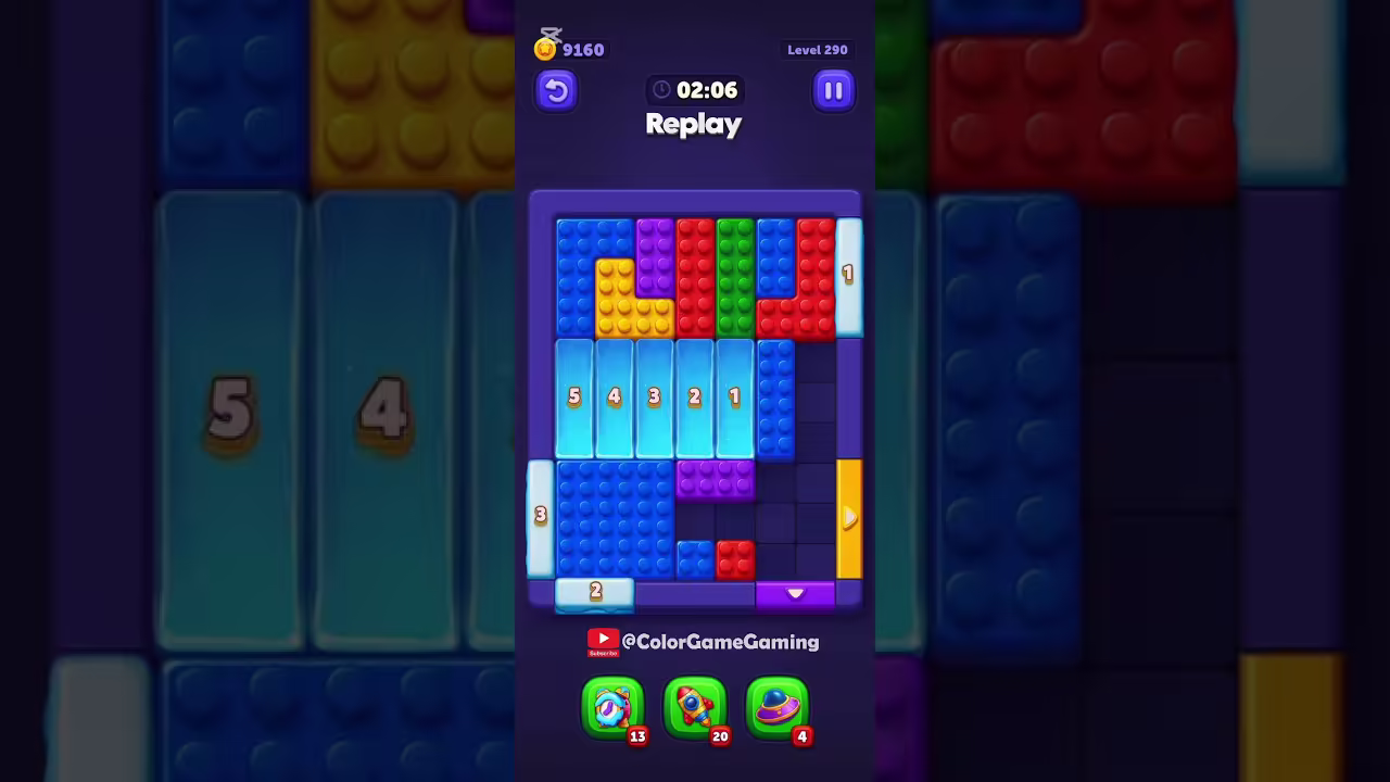 Block Out level board reference for step 1