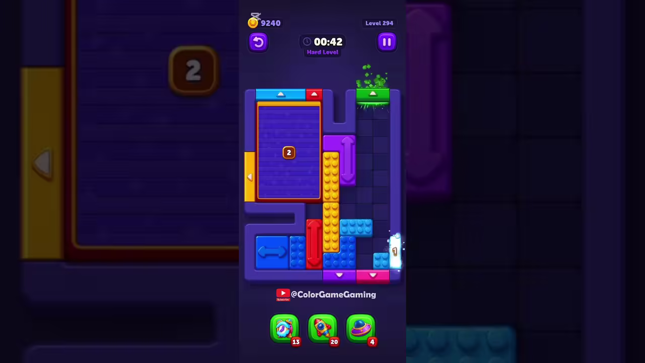 Block Out level board reference for step 1