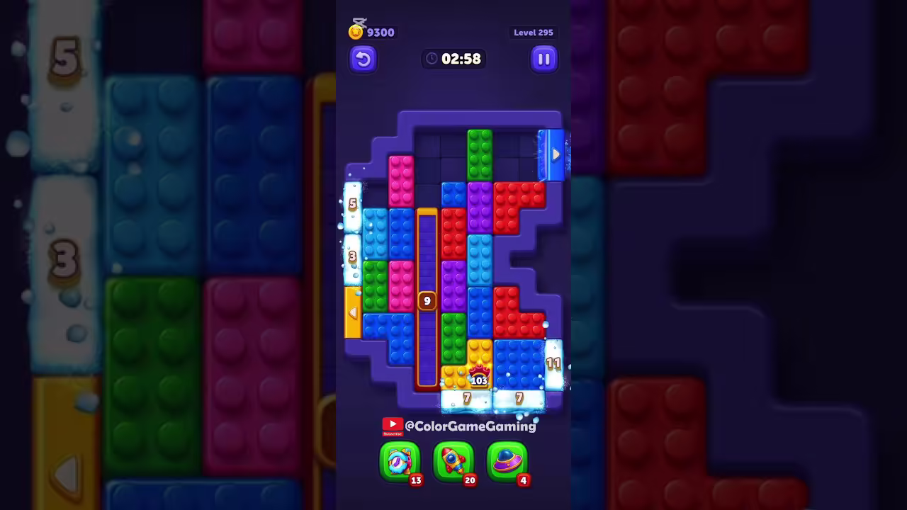 Block Out level board reference for step 1