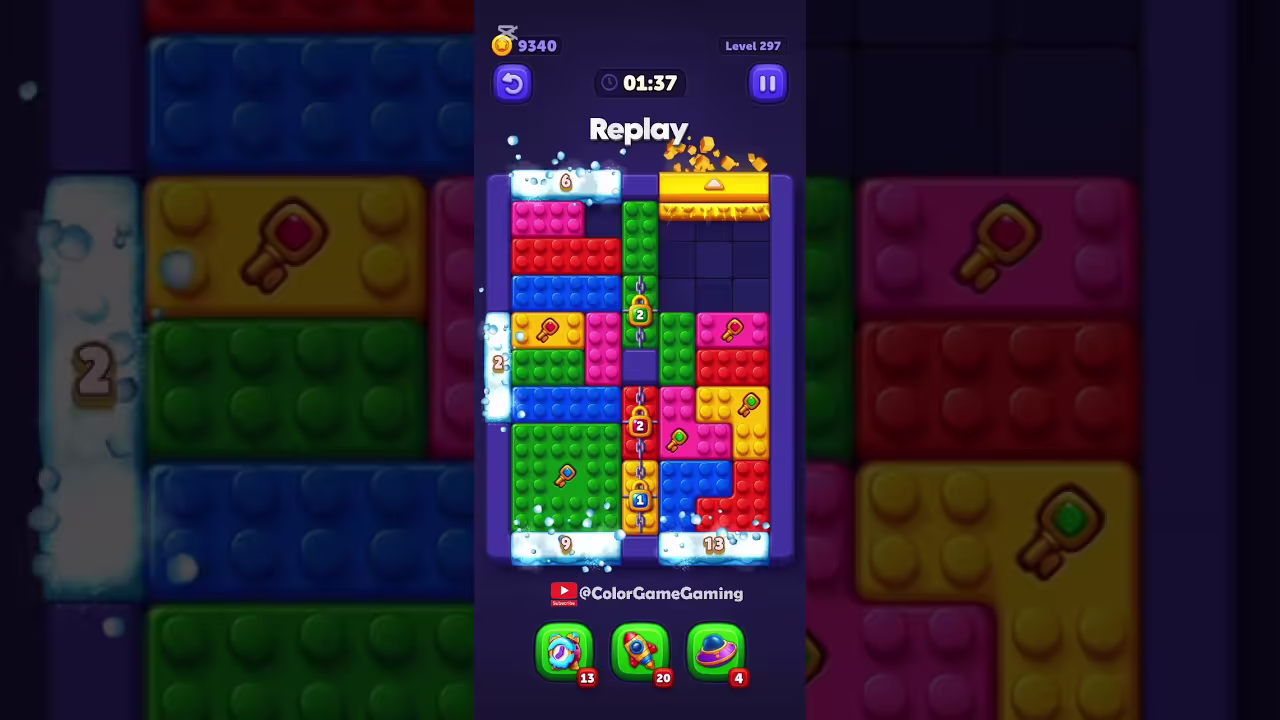 Block Out level board reference for step 1