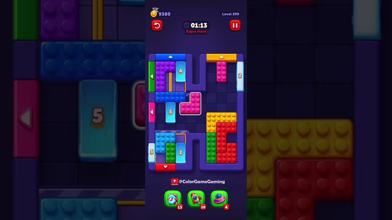 Block Out level board reference for step 1