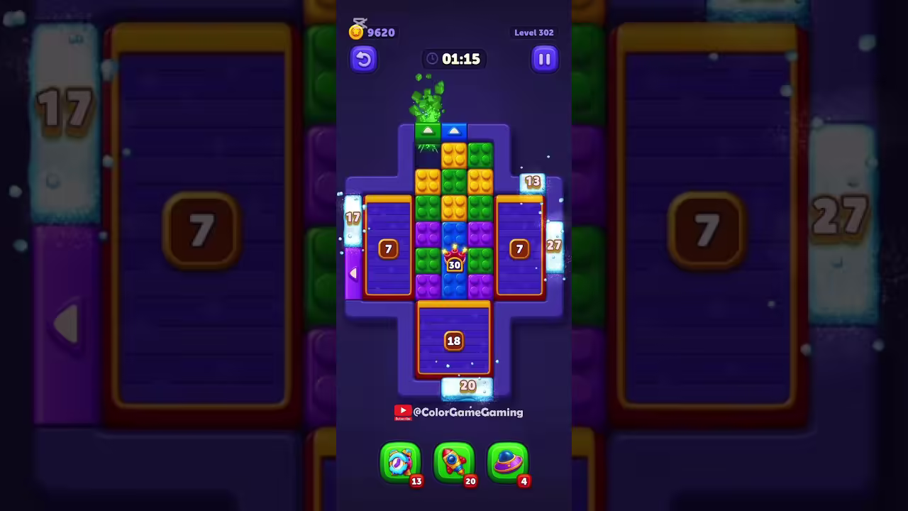 Block Out level board reference for step 1