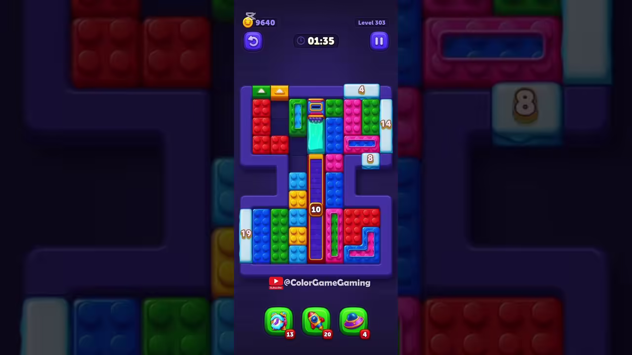 Block Out level board reference for step 1