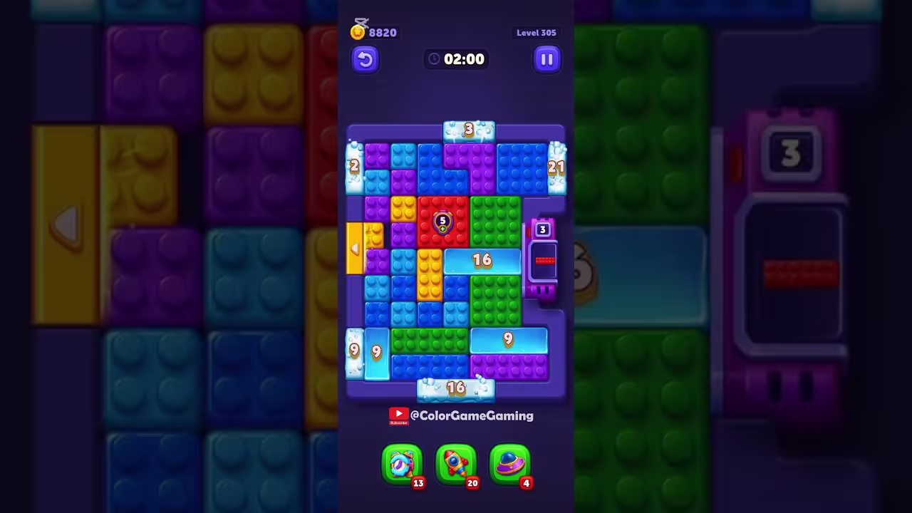 Block Out level board reference for step 1