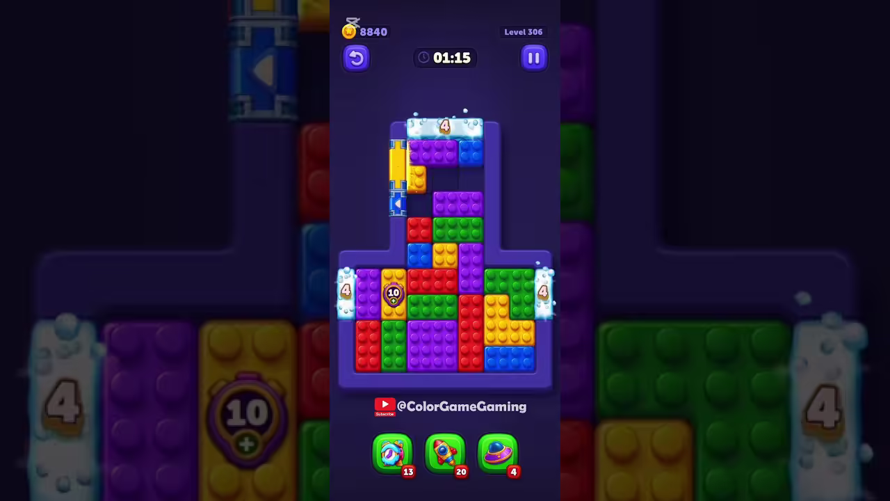 Block Out level board reference for step 1
