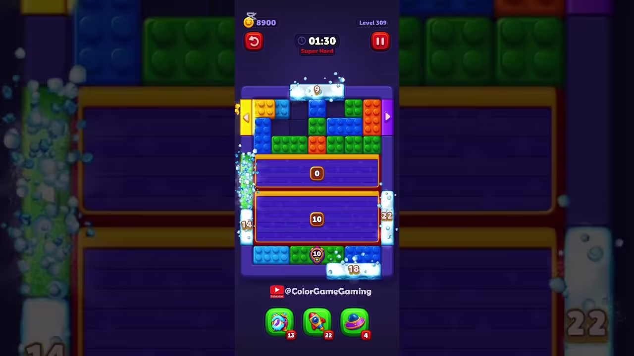 Block Out level board reference for step 1