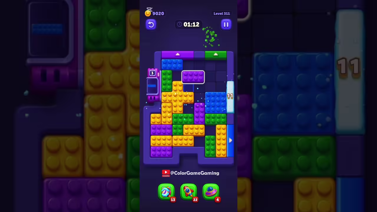 Block Out level board reference for step 1