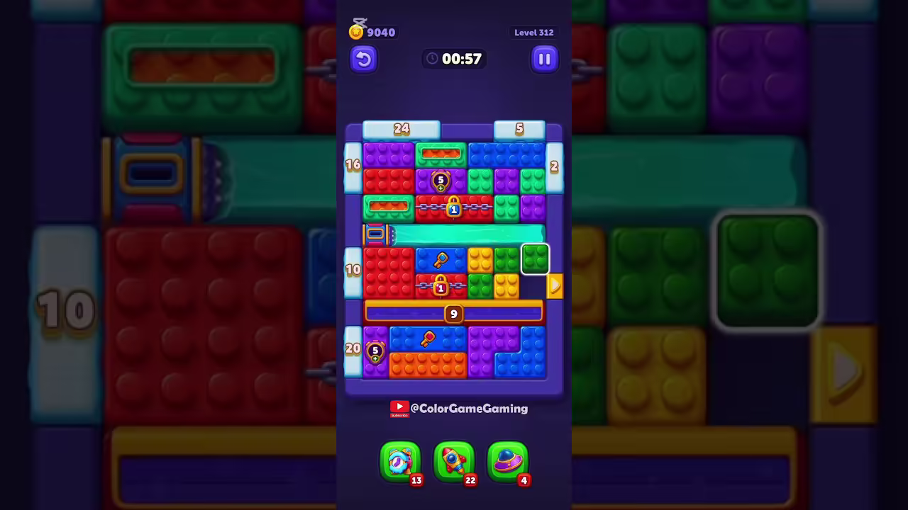 Block Out level board reference for step 1