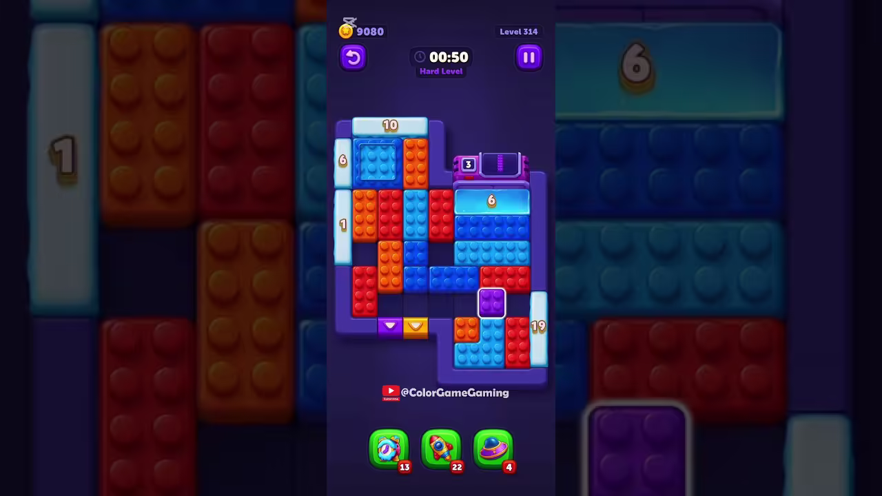 Block Out level board reference for step 1