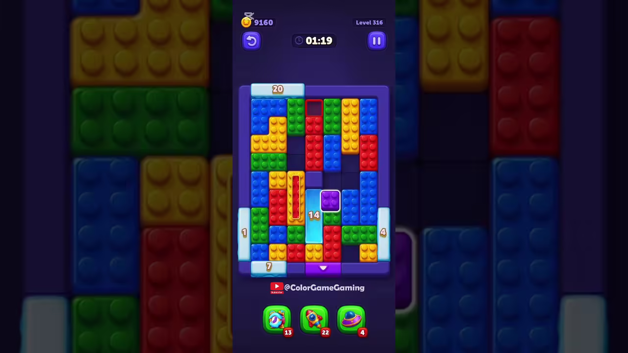 Block Out level board reference for step 1