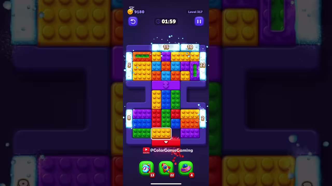 Block Out level board reference for step 1