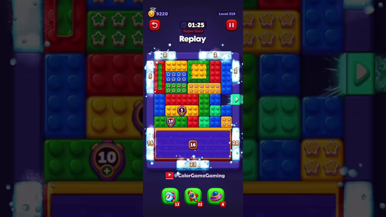 Block Out level board reference for step 1